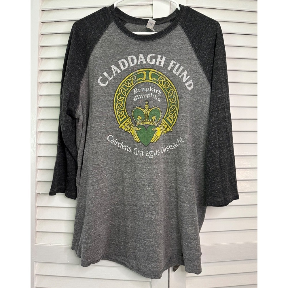 Triblend Royal Apparel Size XL Dropkick Murphys Claddagh Fund Tour Raglan Shirt